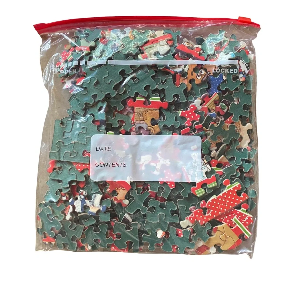 Vintage 1981 Springbok 'Santa's Many Faces'‎ 500-Piece Jigsaw Puzzle - Complete